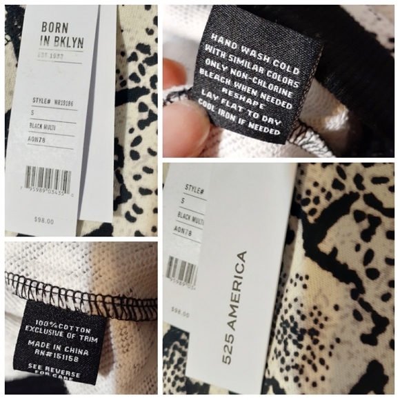 💎NWT 525 America Snake Crew Neck Sweater - Picture 2 of 8